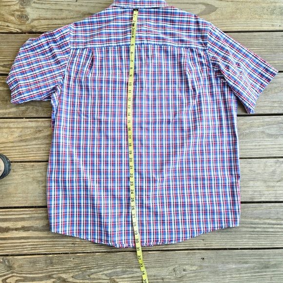 George Mens Classic Fit Button Up Short Sleeve Shirt Multi Color XL (46-48) - Picture 7 of 9